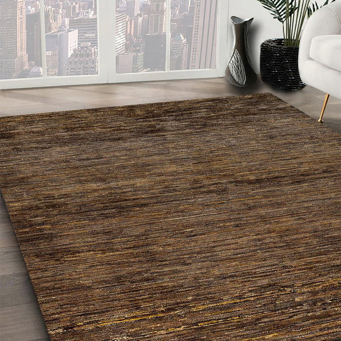 Abstract Red Modern Rug in Family Room, abs96