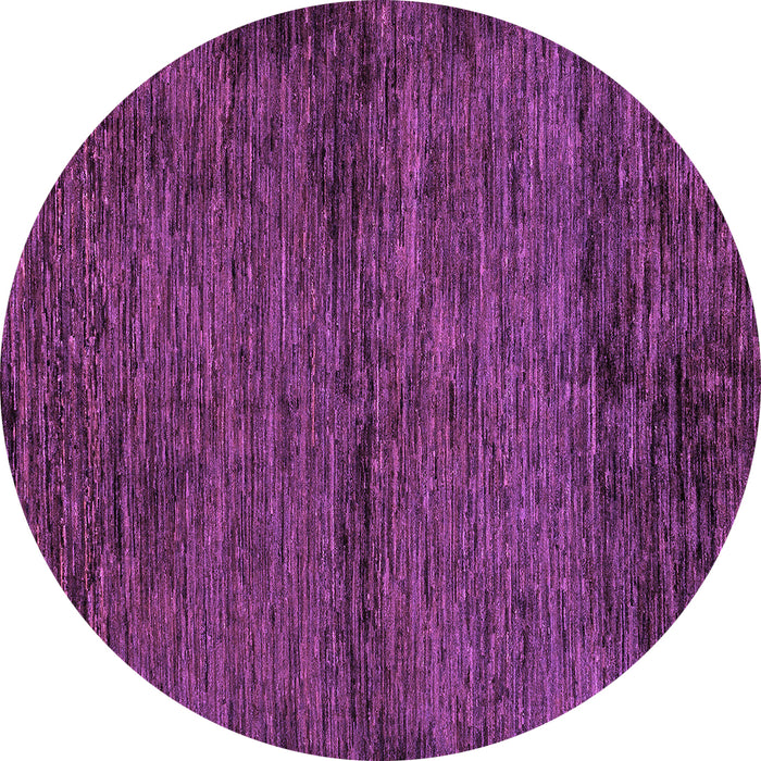Round Abstract Purple Modern Rug, abs96pur