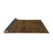 Sideview of Abstract Brown Modern Rug, abs96brn