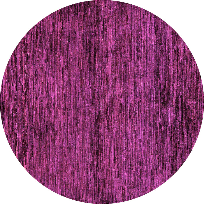 Round Abstract Pink Modern Rug, abs96pnk