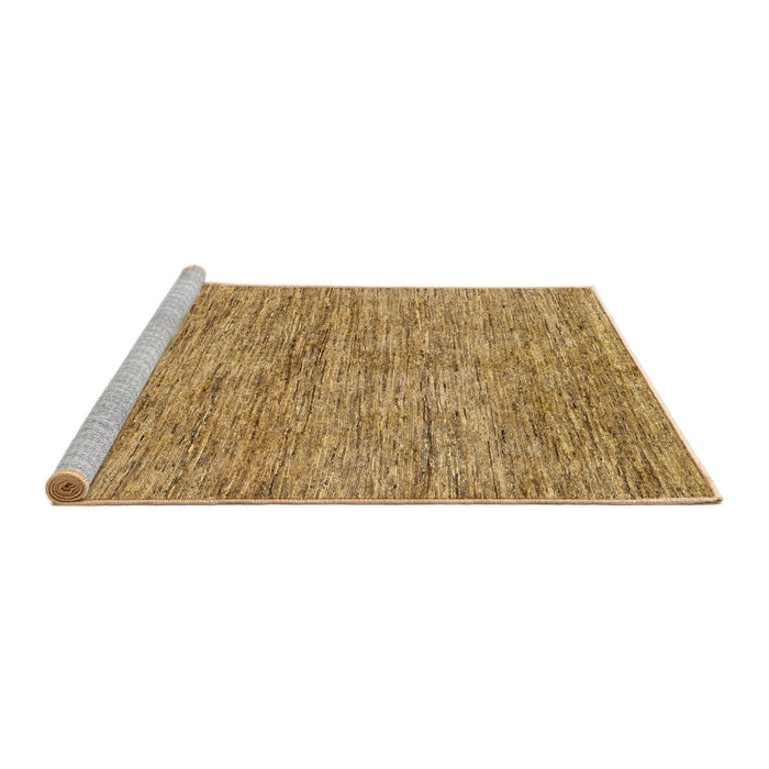 Sideview of Machine Washable Abstract Orange Rug, wshabs97