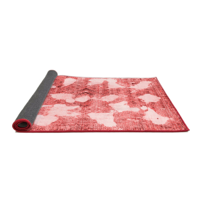 Abstract Red Modern Area Rugs