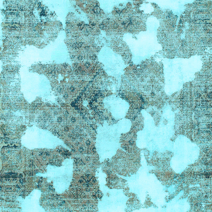 Abstract Light Blue Modern Rug, abs970lblu
