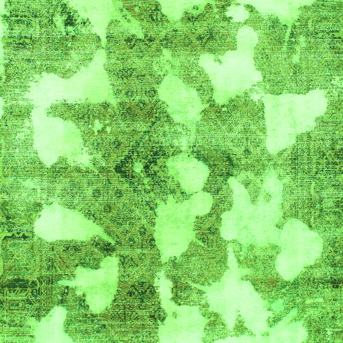 Abstract Green Modern Rug, abs970grn