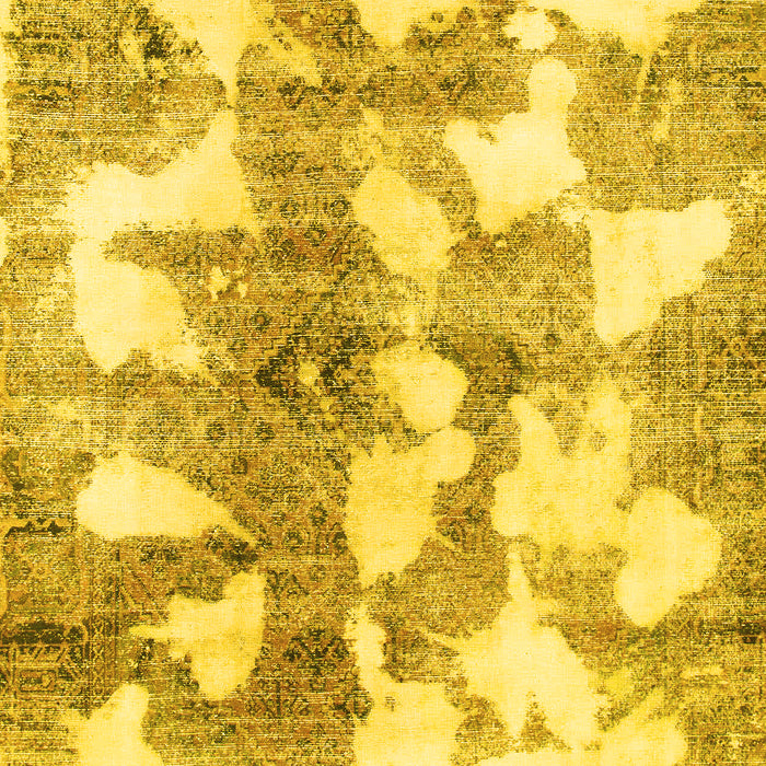 Machine Washable Abstract Yellow Modern Rug, wshabs970yw