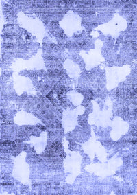 Abstract Blue Modern Rug, abs970blu