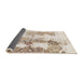 Sideview of Abstract Light Copper Gold Modern Rug, abs971