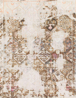 Abstract Light Copper Gold Modern Rug, abs971