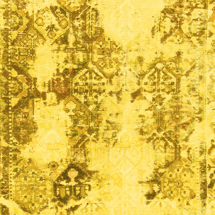 Abstract Yellow Modern Rug, abs971yw