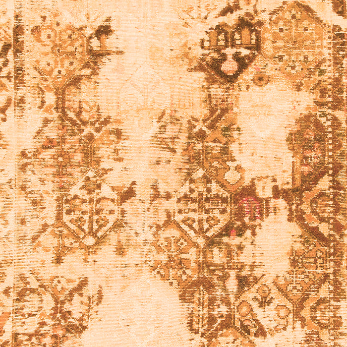 Machine Washable Abstract Orange Modern Area Rugs, wshabs971org