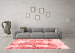 Modern Red Washable Rugs