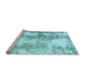 Sideview of Machine Washable Abstract Light Blue Modern Rug, wshabs971lblu