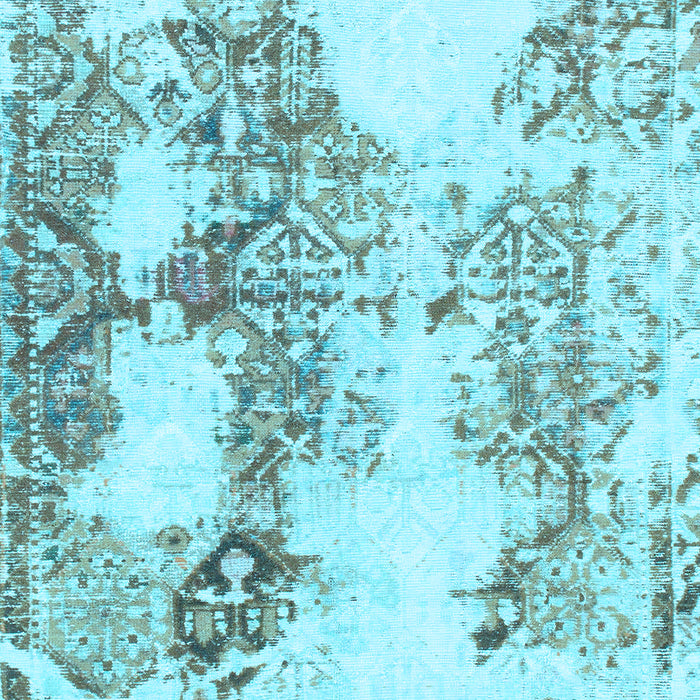 Abstract Light Blue Modern Rug, abs971lblu