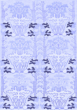 Abstract Blue Modern Rug, abs972blu