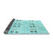 Sideview of Abstract Light Blue Modern Rug, abs972lblu