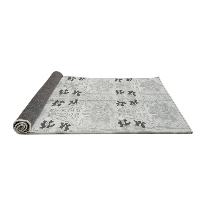 Sideview of Abstract Gray Modern Rug, abs972gry