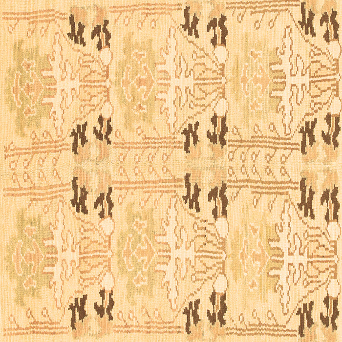 Square Abstract Brown Modern Rug, abs972brn