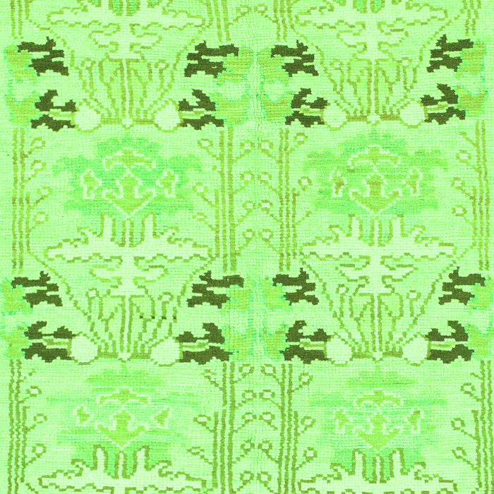 Machine Washable Abstract Green Modern Area Rugs, wshabs972grn