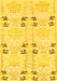 Machine Washable Abstract Yellow Modern Rug, wshabs972yw