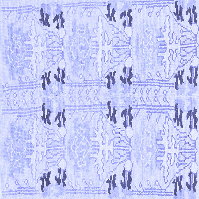 Square Machine Washable Abstract Blue Modern Rug, wshabs972blu