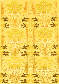 Abstract Yellow Modern Rug, abs972yw