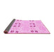 Sideview of Abstract Pink Modern Rug, abs972pnk