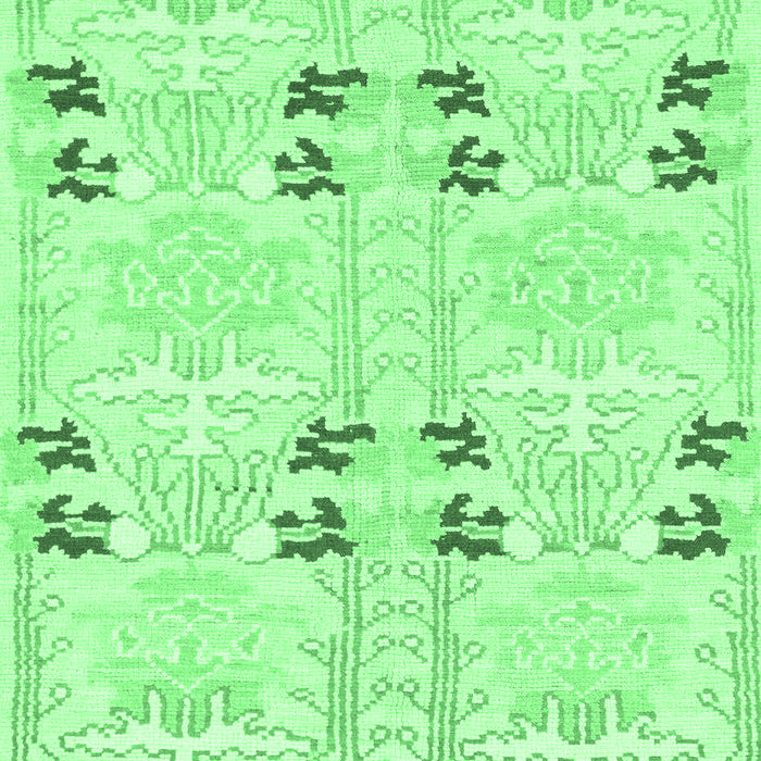 Abstract Emerald Green Modern Rug, abs972emgrn