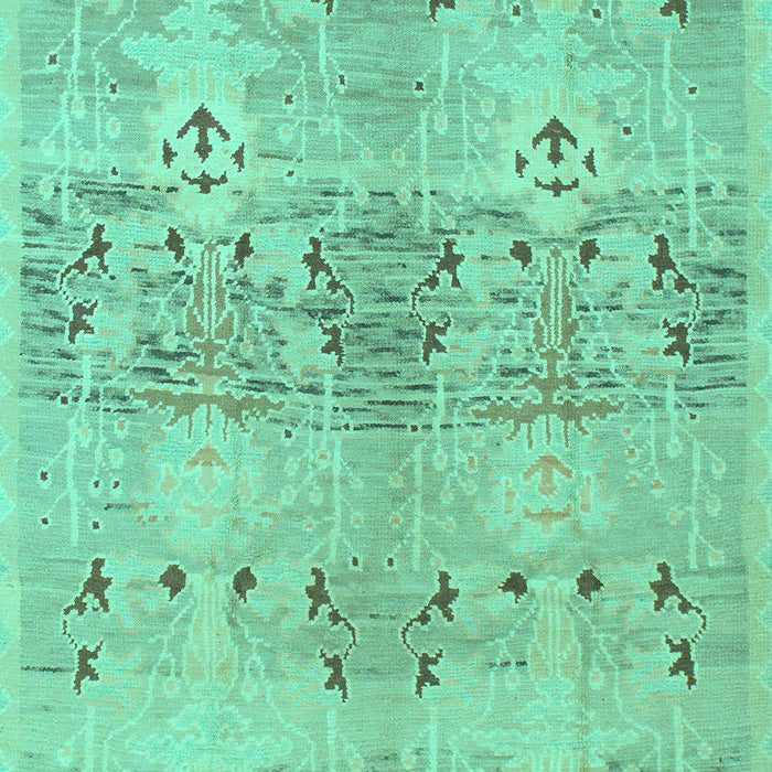 Machine Washable Abstract Turquoise Modern Area Rugs, wshabs973turq