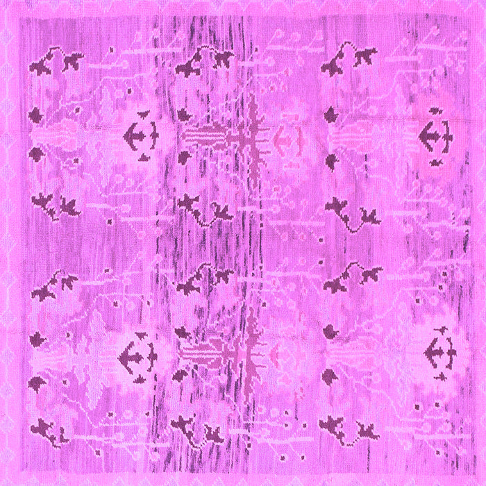 Square Abstract Purple Modern Rug, abs973pur