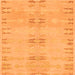 Square Abstract Orange Modern Rug, abs974org