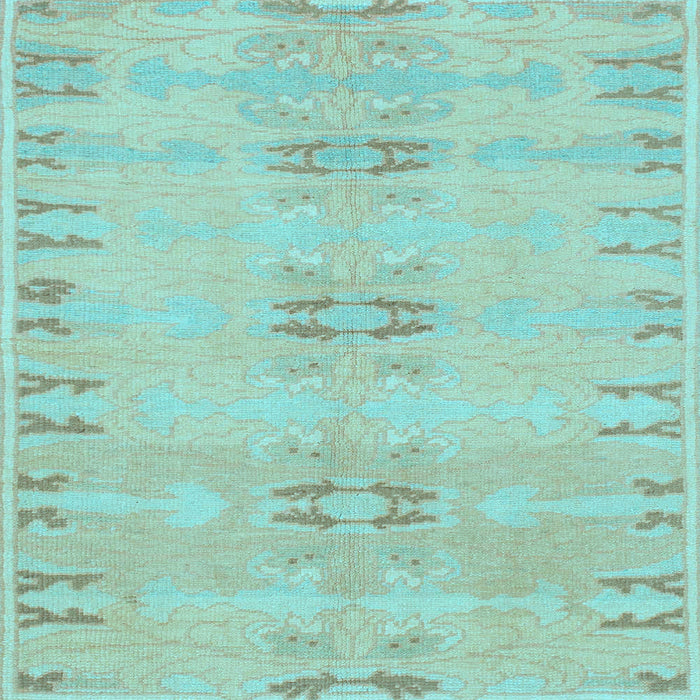 Square Machine Washable Abstract Light Blue Modern Rug, wshabs974lblu