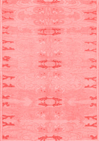 Abstract Red Modern Rug, abs974red