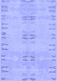 Abstract Blue Modern Rug, abs974blu