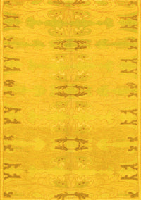 Abstract Yellow Modern Rug, abs974yw