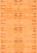 Abstract Orange Modern Rug, abs974org