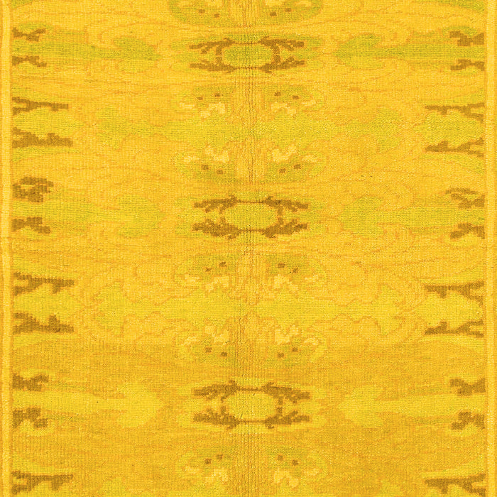 Machine Washable Abstract Yellow Modern Rug, wshabs974yw
