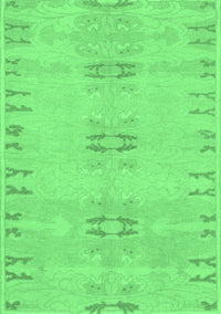 Abstract Emerald Green Modern Rug, abs974emgrn