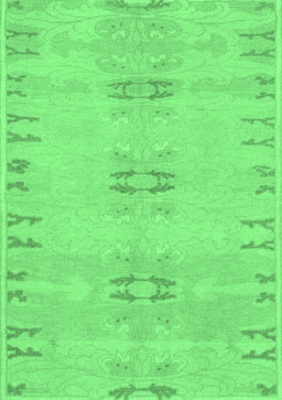 Abstract Emerald Green Modern Rug, abs974emgrn