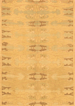 Abstract Brown Modern Rug, abs974brn