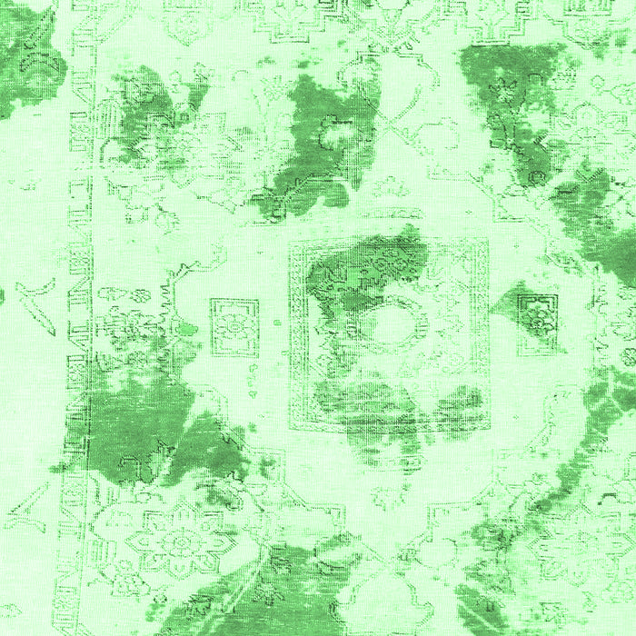 Abstract Emerald Green Modern Rug, abs975emgrn