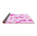 Sideview of Abstract Pink Modern Rug, abs975pnk