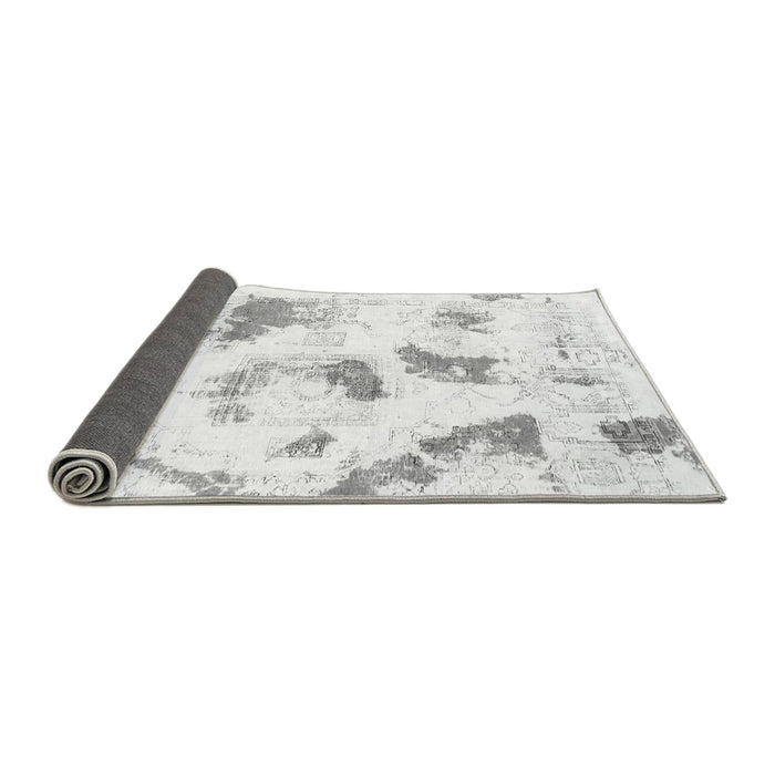 Sideview of Abstract Gray Modern Rug, abs975gry