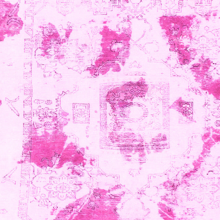 Machine Washable Abstract Pink Modern Rug, wshabs975pnk