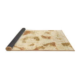 Sideview of Abstract Brown Modern Rug, abs975brn