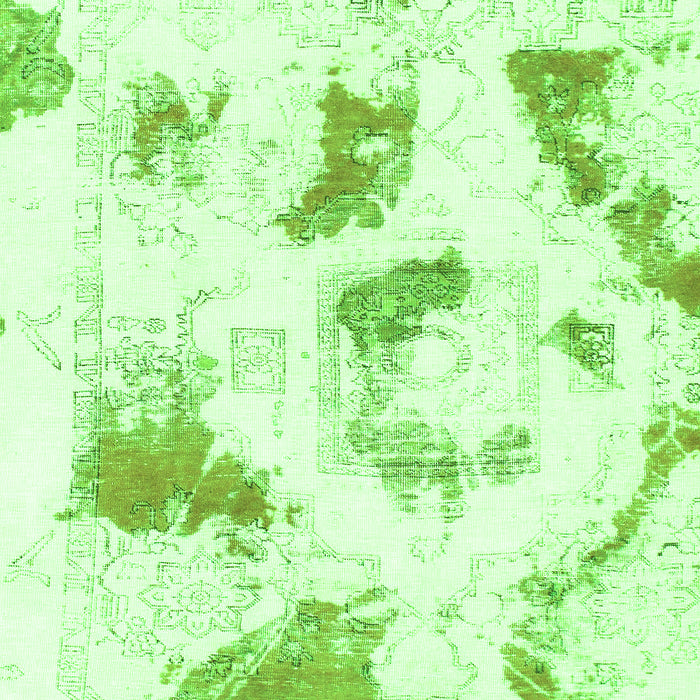 Abstract Green Modern Rug, abs975grn