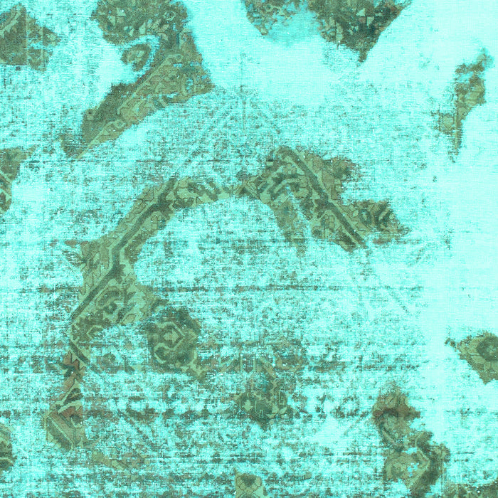Abstract Turquoise Modern Rug, abs976turq