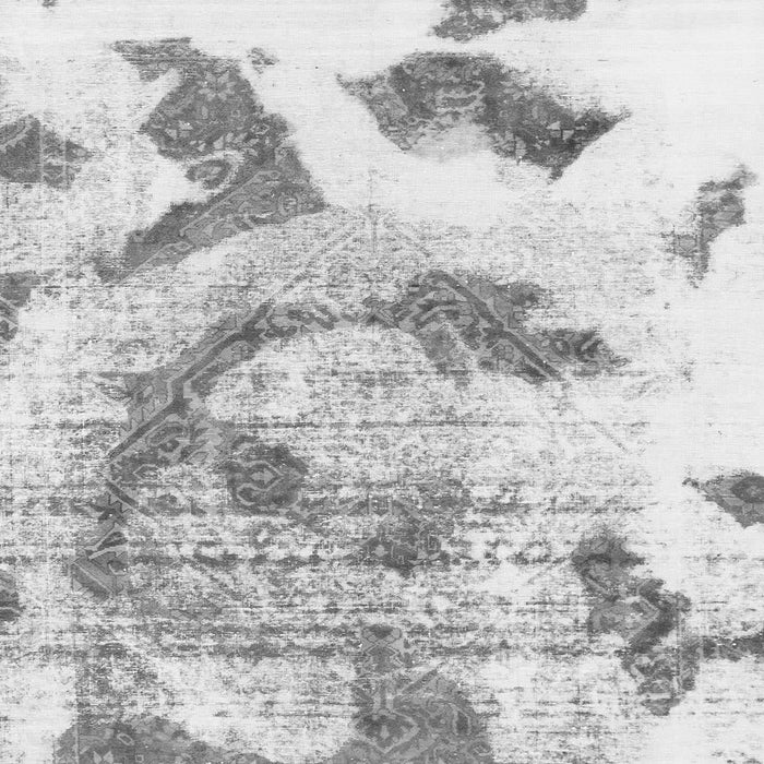 Square Abstract Gray Modern Rug, abs976gry