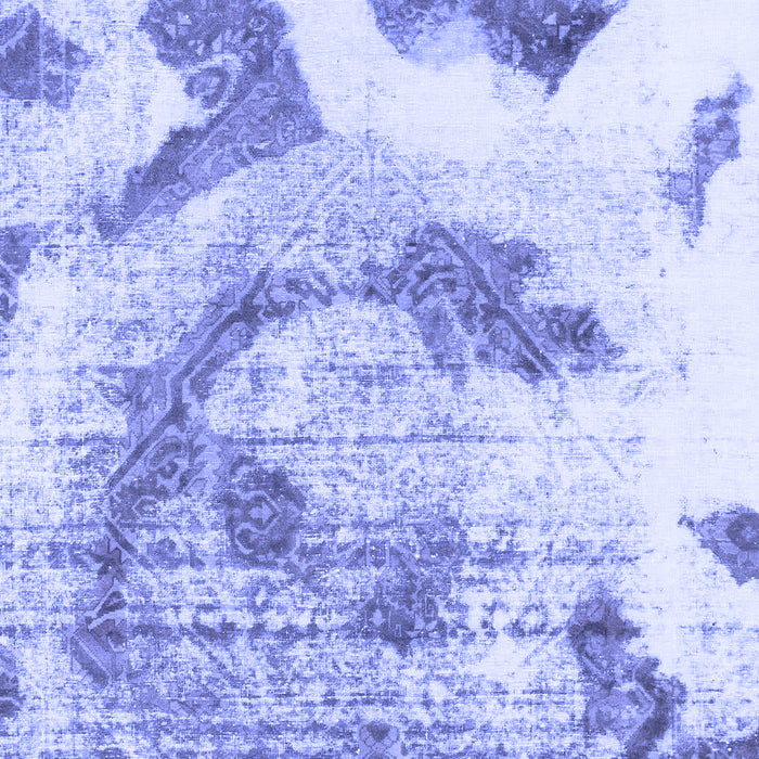 Machine Washable Abstract Blue Modern Rug, wshabs976blu