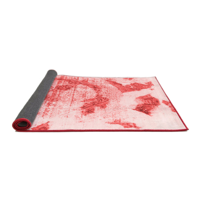 Abstract Red Modern Area Rugs