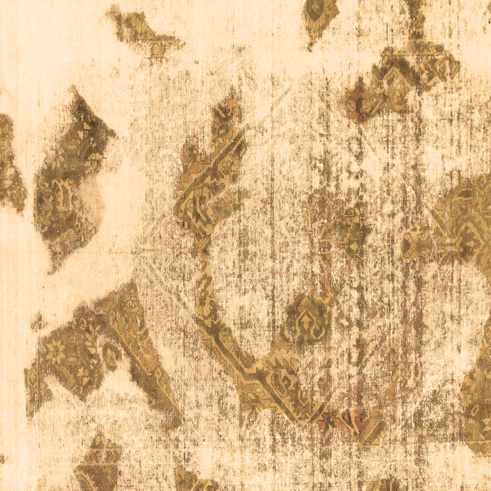 Square Abstract Brown Modern Rug, abs976brn